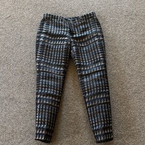 Gucci Black and Gray Straight Leg Pants